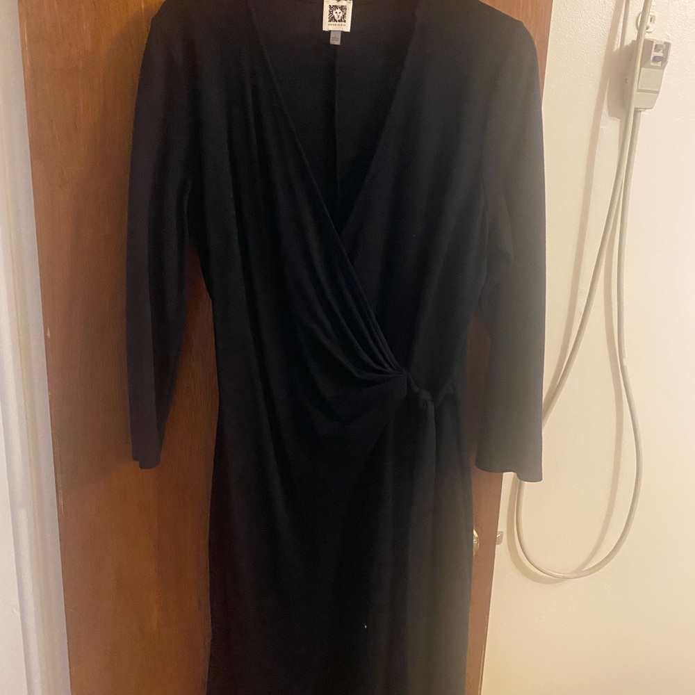 Anne Klein Black Long Sleeve Dress